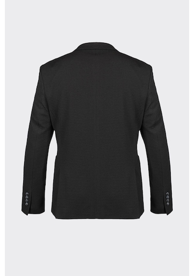 Siyah Casual Slim Fit Bi-stretch Ceket Siyah