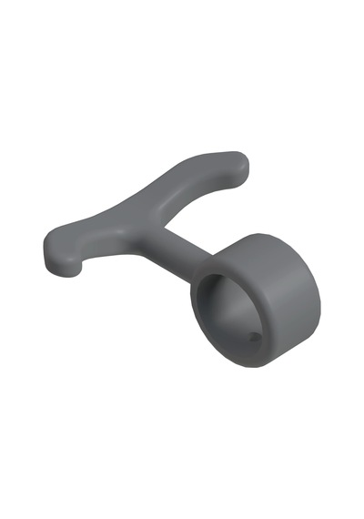 Cateksss 19 Mm Boru İçin Plastik Askılık - Gri - 30 Lu Paket