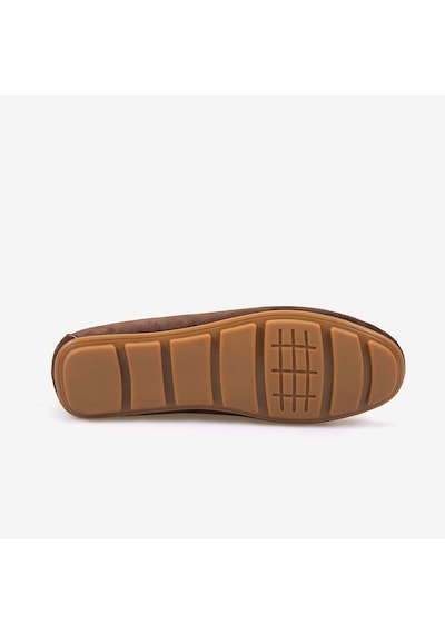 Kemal Tanca Erkek Kauçuk Tabanlı Süet Loafer A9407 Kahverengi