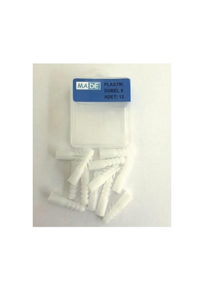 Kaliteli Plastik Dübel 8mm 12 Adet