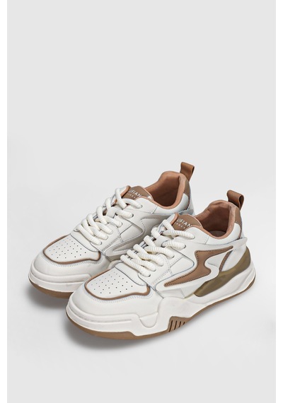 Lufian Maya Kadın Sneaker Ayakkabı Bej Bej 121230090100550