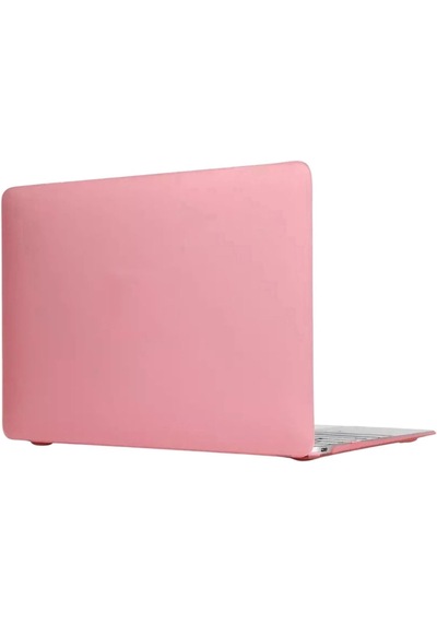 Arabulalaca Macbook Air 13 Inç A3449 M5 Çipli 2026 Mor Mat Doku Kılıf Hardcase Pembe