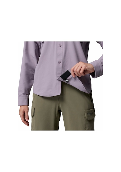 Columbia Silver Ridge Elite Woven Kadın Uzun Kollu Gömlek-9322 Mor