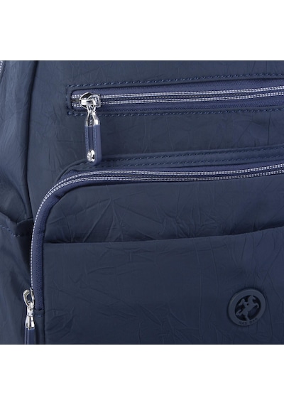 Nas Bag Unisex Büyük Boy Çok Gözlü Su Geçirmez Sırt Çantası Lacivert