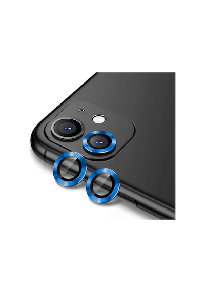 İphone 11 Uyumlu Cl-12 Premium Safir Parmak İzi Bırakmayan Anti-reffrmive Kamera Frm Kor Mavi