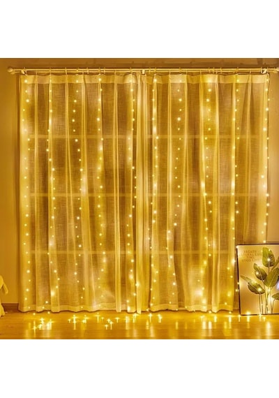 300 Ledli 15 Sarkıt Perde Led Işık-8 Fonksiyon, 3x3 Metre Günışığı Ledli Saçak Ledi Günışığı