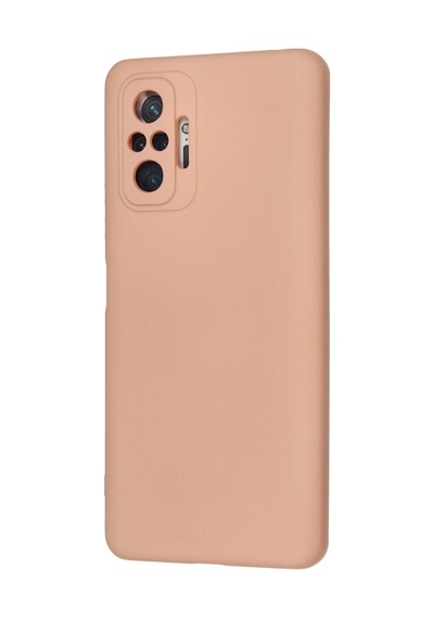 Xiaomi Redmi Note 10 Pro Uyumlu Kılıf Nano İçi Kadife Silikon - Pudra
