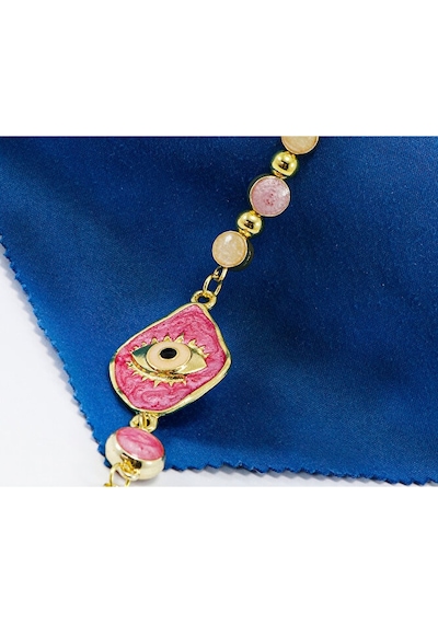 Pastel Pembe Nazar Boncuğu Araba Dikiz Ayna Süsü, Yeni Araba Süsü