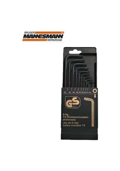 Mannesmann 18100 Allen Anahtar Seti Torx, 9 Parça