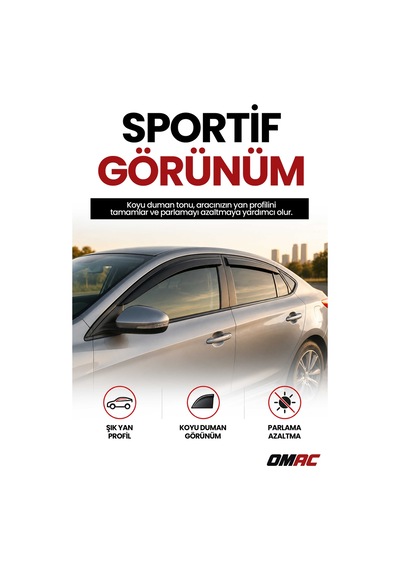 Ford Transit Mk6&mk7 2002-2013 Uyumlu Araca Özel Sport Style Akrilik Cam Rüzgarlığı Koyu 2 Parça