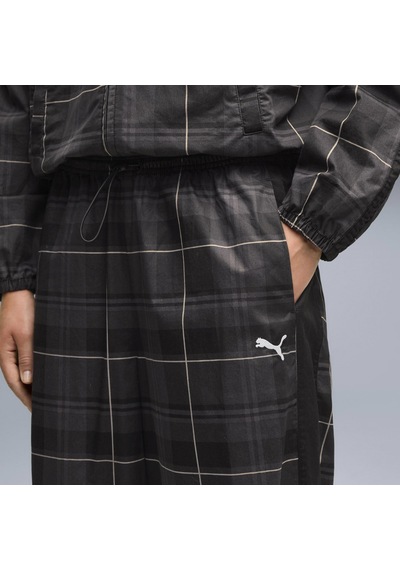 Puma T7 Tartan Kadın Siyah Eşofman Altı 636629-01