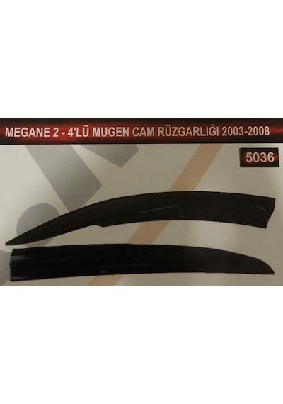Renault Megane 2  4'Lü Mugen Cam Rüzgarlık Seti