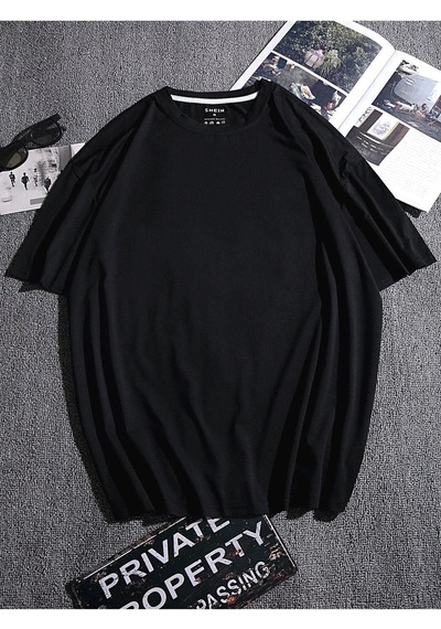 Erkek Siyah Oversize Tokyo Baskılı T-shirt Siyah