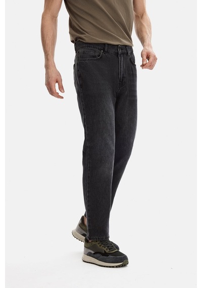Backandbond Siyah Tapered Fit Denim Pantolon Çok Renkli