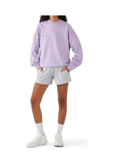 Pangaia 365 Ağırlıkta Kadın Sweatshirt - Orkide Moru Mor