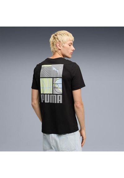 Puma Graphic Erkek Siyah Tişört -siyah