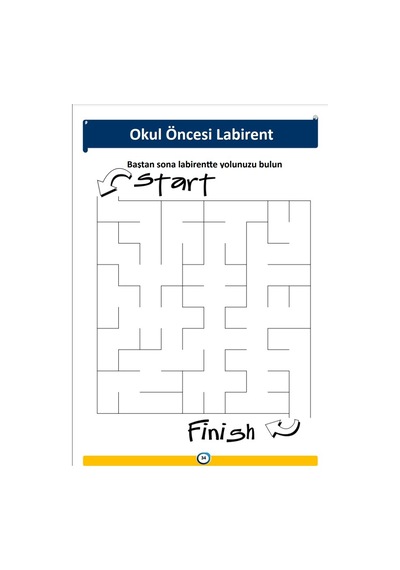 Okul Öncesi Labirent Kitabı (2-6 Yaş)