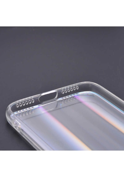 Apple Uyumlu iPhone   Se 2022 Zore Rainbow Kılıf  -renksiz Renksiz