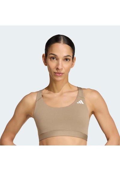 Adidas Optime Essentials Kadın Bej Sporcu Sütyeni Ks8516 Krem