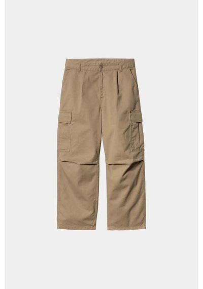 Carhartt Wıp 100% Pamuk Cole Cargo Pantolon - Unisex Geniş Paça, Renk Doğal