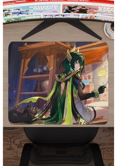 Nefer Genshin Impact Anime Oyuncu V2 - 48x40 Xl Gaming Mouse Pad Fare Altlığı