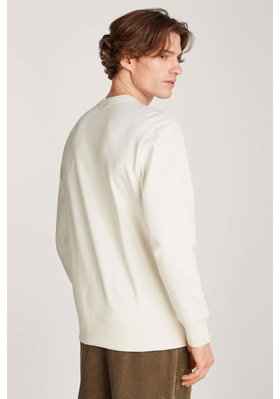 Calvin Klein Erkek Sweat Beyaz