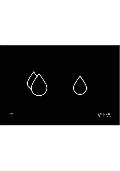 VitrA V-Care Akıllı Kumanda Paneli 8 cm 748-1501 Siyah