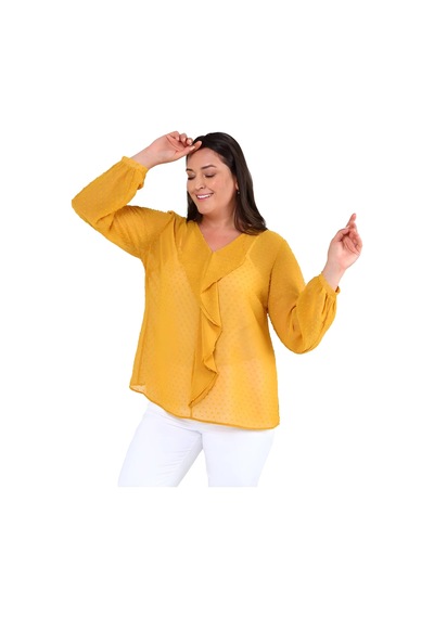 Hanezza Kadın Büyük Beden Fırfır Detaylı Silky Şifon Bluz Hardal Iç Askılı Bluz Ile Gönderilir Hardal - 30872078 Hardal Hanezza Kadın Büyük Beden Fırfır Detaylı Silky Şifon Bluz Hardal Iç Askılı Bluz Ile Gönderilir Hardal - 30872078 Hardal