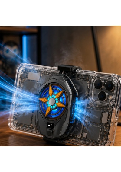 Dijital Ekranlı Yarı İletken Telefon Soğutucu 2 Kademeli Fan, 65 85 Mm Uyumlu