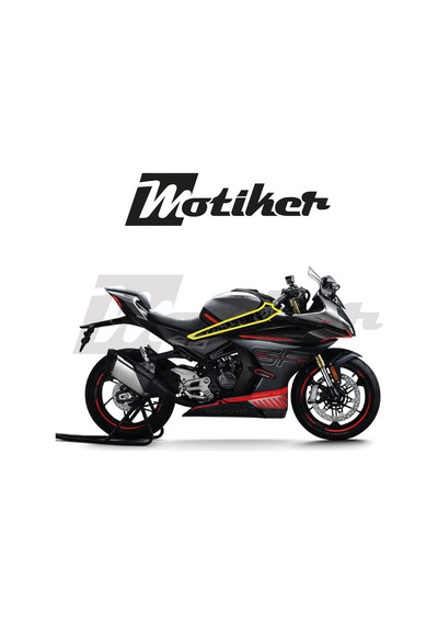 Cfmoto 450sr Orta Şase Forget Karbon Tasarımı Sticker Etiket Mode