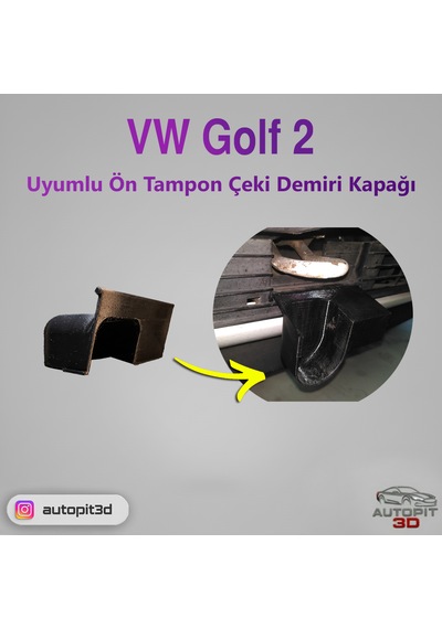 Vw Golf 2 Uyumlu Ön Tampon Çeki Demiri Kapağı