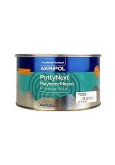 Akzo Akripol Puttynext 3u1 Polyester Macun Yesil Brüt 2,5kg 2.5 KG
