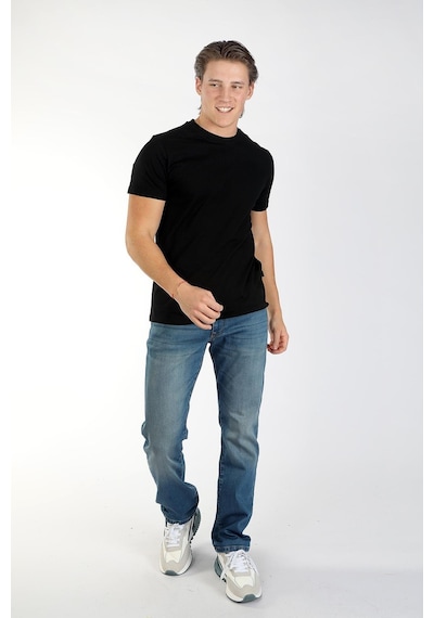 Lee Cooper Erkek Baselo O Yaka T-shırt 242019 Siyah
