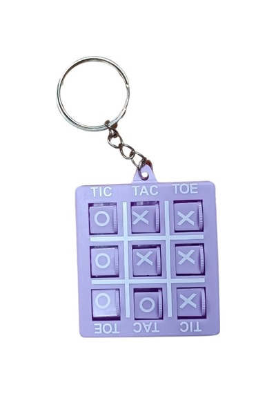 Xox Oyunu Anahtarlık 1 Adet Tic Tac Toe Zeka Ve Stres Oyuncağı Çanta Süsü