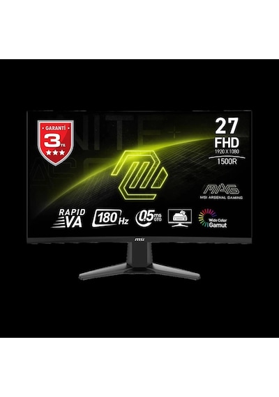 Mon Msı Mag 27c6f 27" Fhd Curve Rapıd Va 180hz 1ms