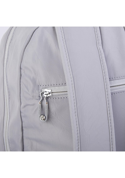 Nas Bag Büyük Boy Unisex Hafif Ve Su Geçirmez Çok Gözlü Sırt Çantası Gri