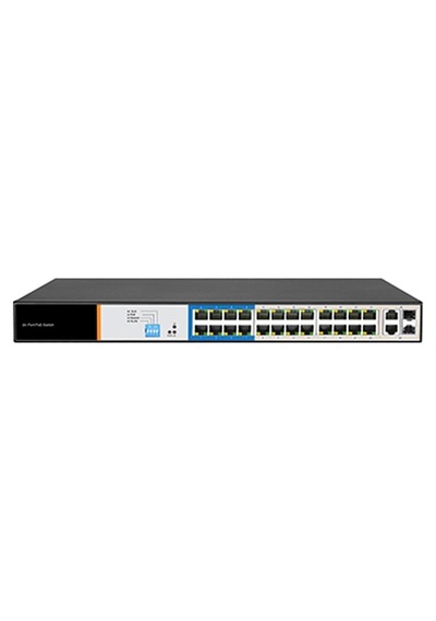 Tiandy 24 Port Yönetilmeyen Aı Poe Switch 24e +2g Uplink + 2g Sfp