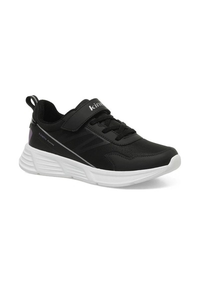 Kinetix 101741864 Rugos Pu J Siyah-mor Gümüş Kız Çocuk Spor Ayakk Siyah