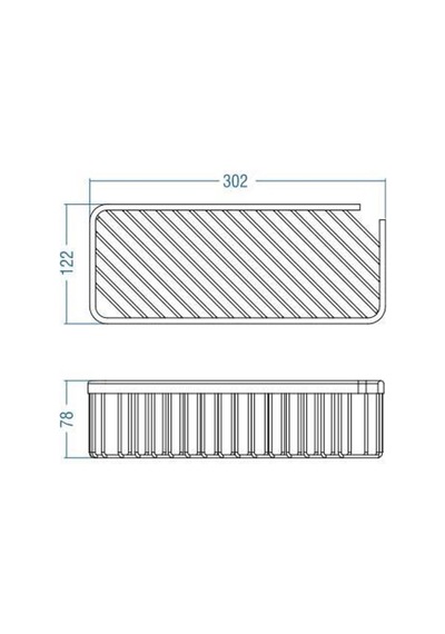 Duxxa Cross Şampuanlık 30x11 Krom Krom