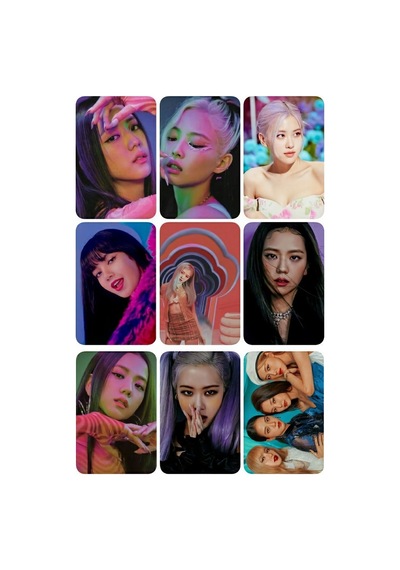 Black Pink 3 No -kpop- 9 Lu Fotokart Seti
