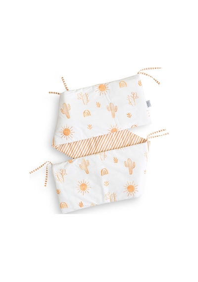 Soley Boho Bebek Yatak Koruyucusu 35x210 Kiremit