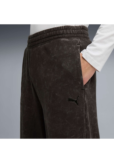 Future.puma.archıve Washed Unısex Geniş Kesim Eşofman Altı 632081 01 Siyah