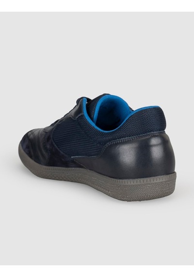 Cabani Lacivert Hakiki Deri Erkek Casual Sneaker
