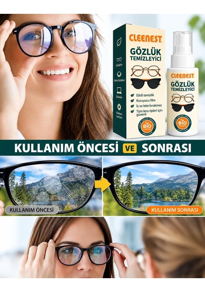 Gözlük Ve Ekran Temizleme Seti 50 Ml + 15x18 Cm Mikrofiber Bez