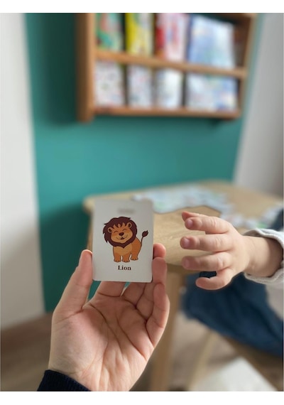 Zeka Kartları Eşleştirme Oyunu Ahşap Hafıza Kartı Oyunu Eğitici Puzzle Oyunları