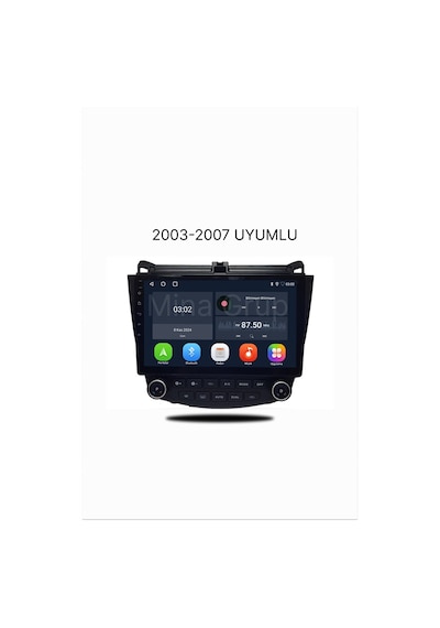 Snp Serisi Honda Accord 2003-2007 Uyumlu 10" Android Multimedya Sistemi 4-64 Gb Hafıza Carplay Android Auto Ve Geri Görüş Kamerası 10"