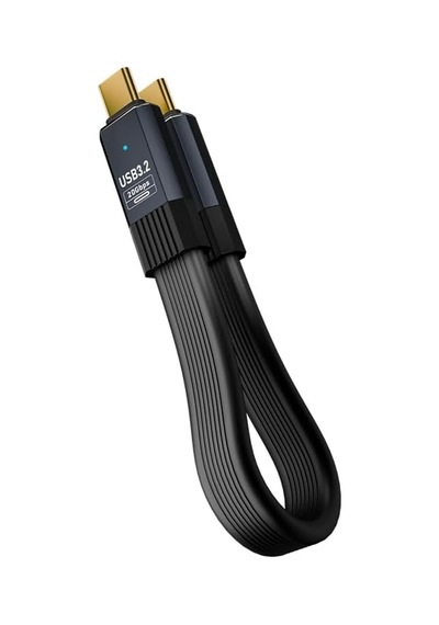 Usb C To Usb C Esnek Fpc Kablo 80cm, 100w Pd Hızlı Şarj, Usb 3.2 20gbps Veri, 8k 60hz Video, Dzd