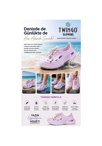 Twingo Eva Hafif Günlük Deniz & Spor Ayakkabısı Unisex Mor