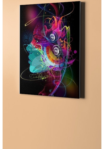 Webstyle Sayılarla Boyama Seti Kasnaklı Renkli Kadın 6 40 X 50 Cm