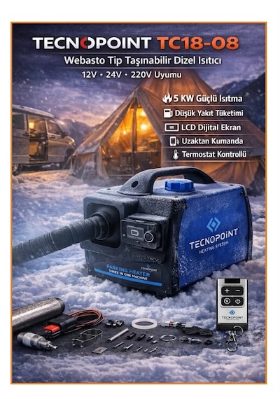 Acycool - Tecnopoınt Tc18-08 Çanta Tipi Isıtıcı